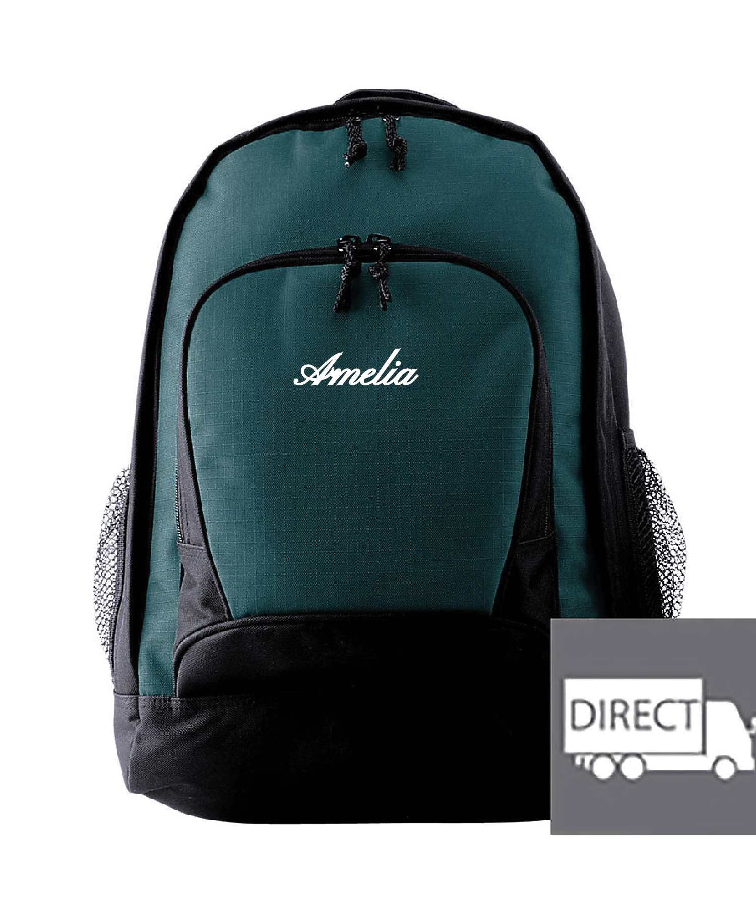 emboridered backpack