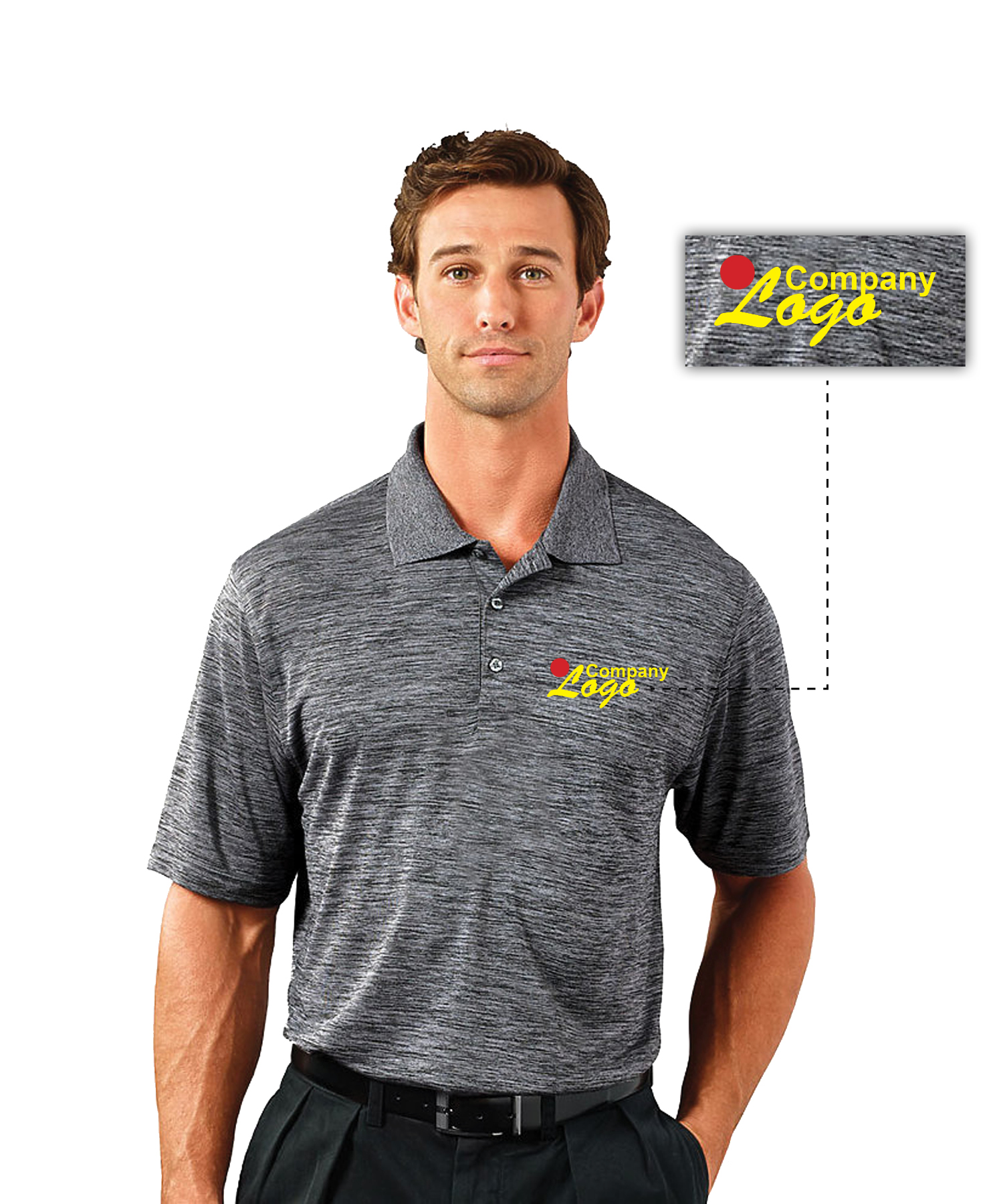 emboridered golf shirt